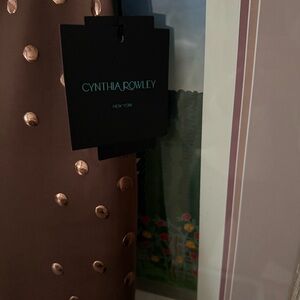 Cynthia Rowley Brown Pants with Gold Accents